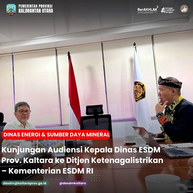 Kunjungan Audiensi Kepala Dinas ESDM Prov. Kaltara ke Ditjen Ketenagalistrikan - Kementrian ESDM RI